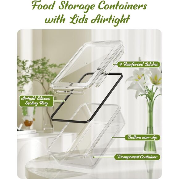 40 Piece Food Storage Containers with Lids BPA-Free Plastic Food Containers - Picture 3 of 7